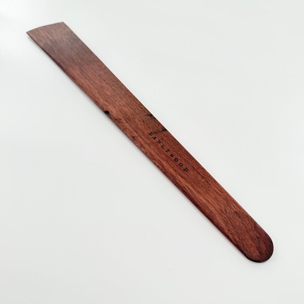 Earlywood Flat Sauté Wooden Spatula Hardwood Cooking Utensil Handmade Montana US